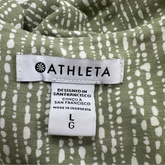 Athleta Green Santorini Thera Dress Size Large Sleeveless - Picture 5 of 7